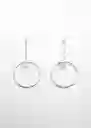 Pendientes Lavanda Oro Mujer Mango