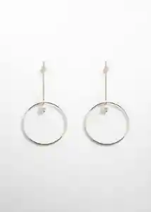 Pendientes Lavanda Oro Mujer Mango