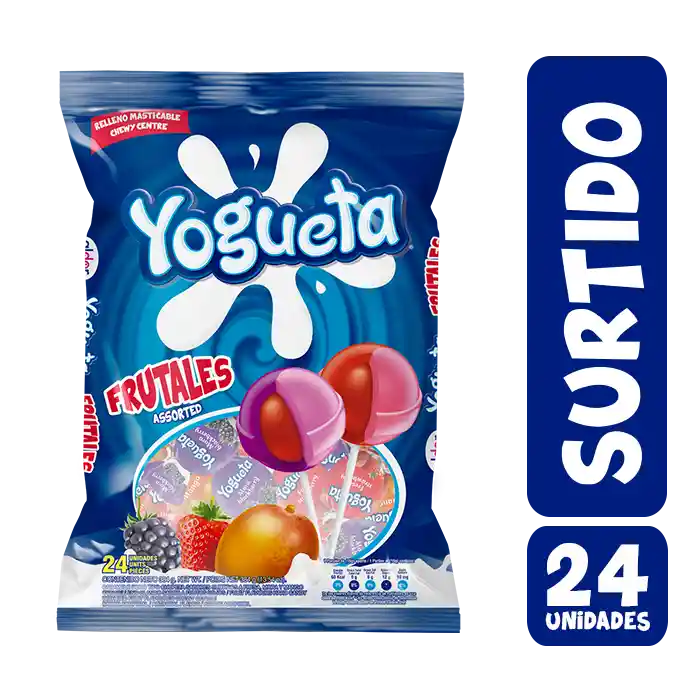 Yogueta Chupetas Frutales Surtidas