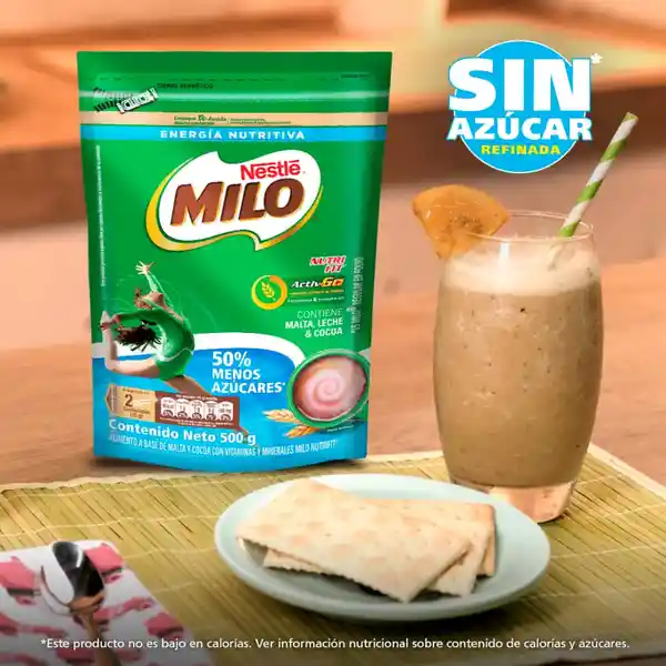 Modificador de leche MILO NUTRI-FIT menos azúcares x 750g