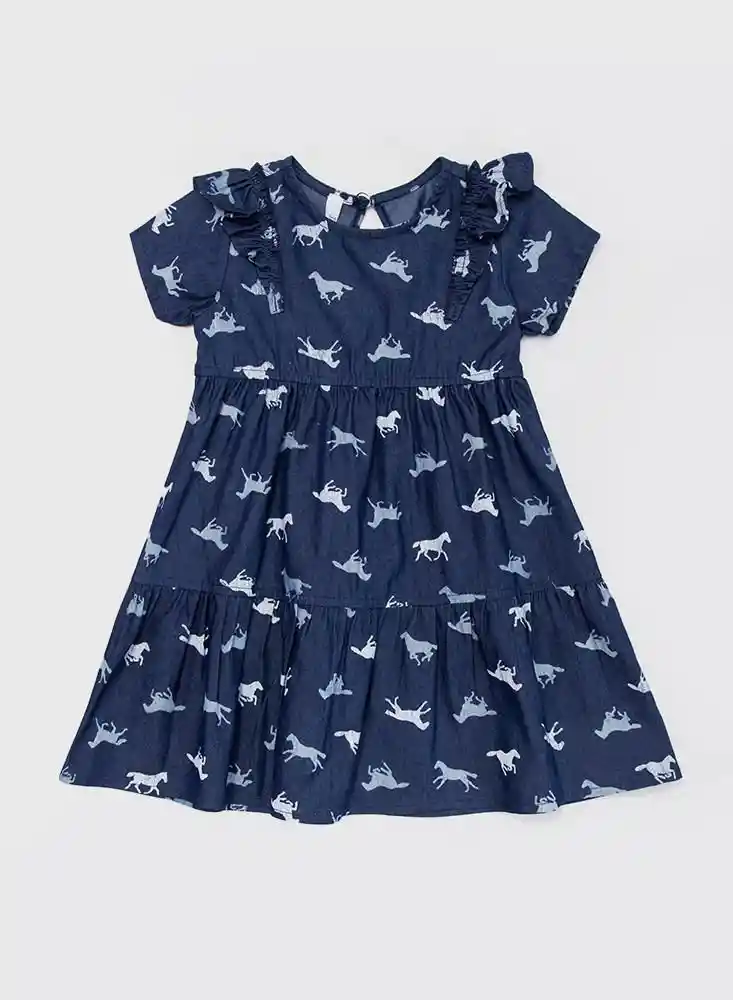 Vestido Manga Corta 9/12meses - Estamp 2