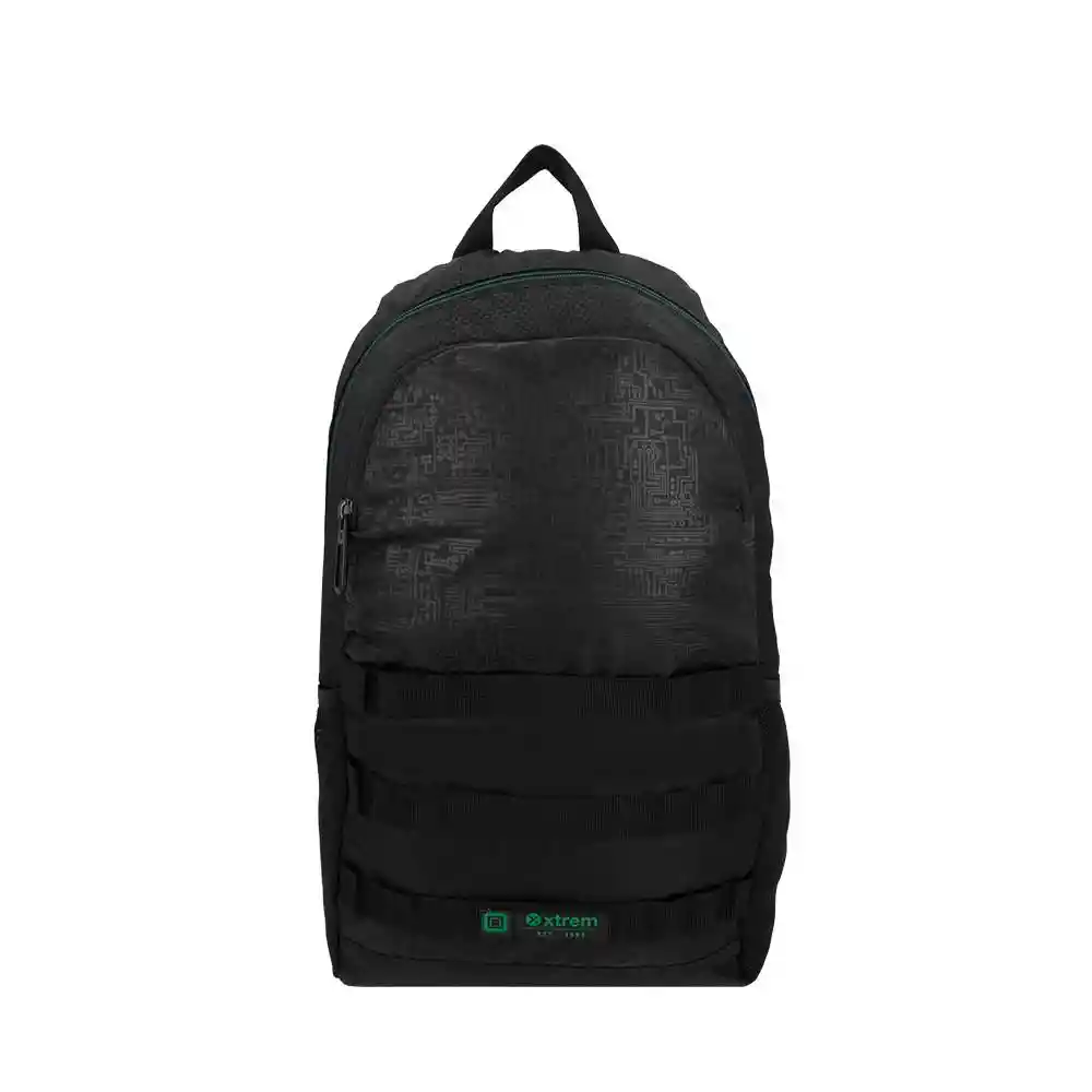 Morral Clinton 4xtblck/green Negro