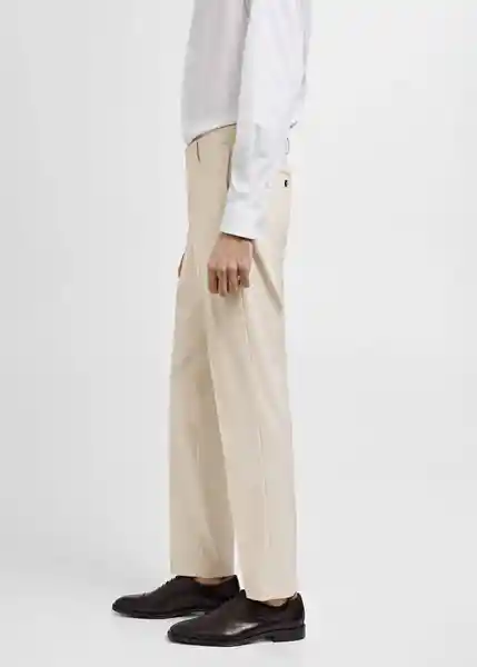 Pantalón Paris Crudo Talla 40 Hombre Mango