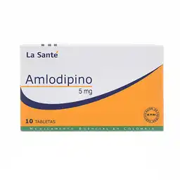 La Santé Amlodipino (5 mg) 10 Tabletas
