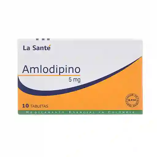 La Santé Amlodipino (5 mg) 10 Tabletas