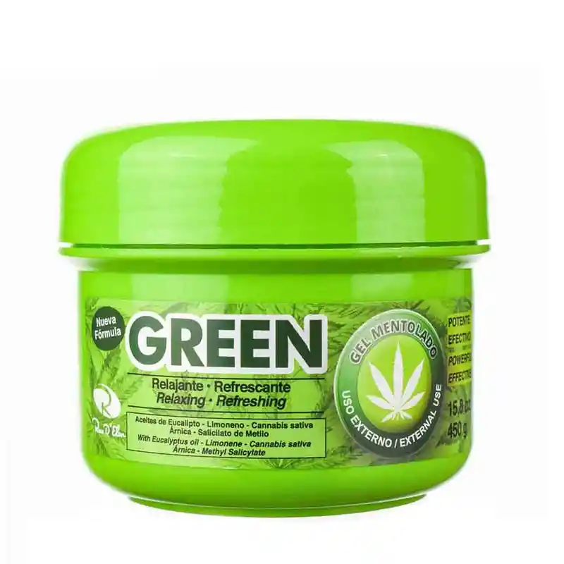 Green Relax Pomada Mentolada Refrescante y Relajante