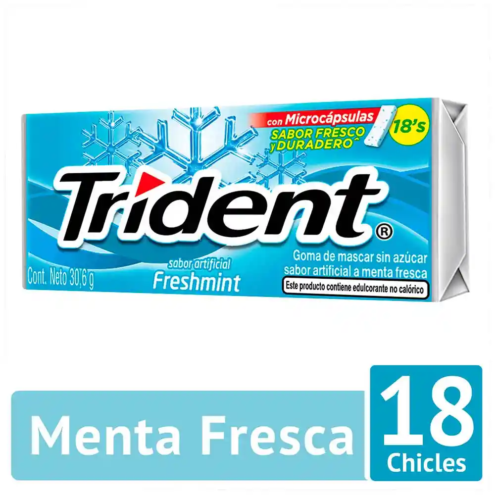 Trident Goma de Mascar Freshmint 