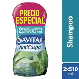 Savital Shampoo Anticaspa Con Menta y Eucalipto 510 mL