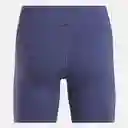 Reebok Pantaloneta Entrenamiento Lux High Rise Mujer Azul T L