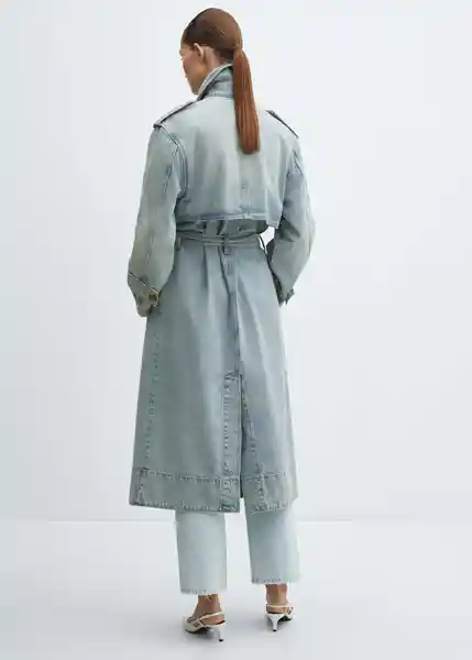 Gabardina Trench Marina Tejano Medio Talla L Mujer Mango