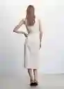 Vestido Lina-H Blanco Talla XS Mujer Mango