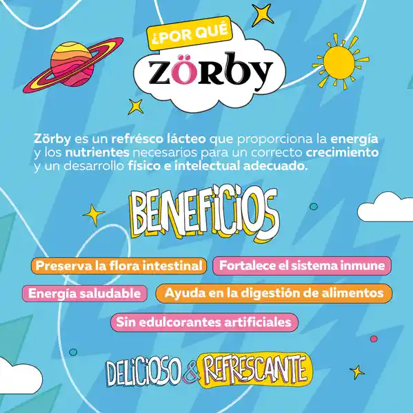 Zörby Pack Yogurt Sabor a Fresa y Mora