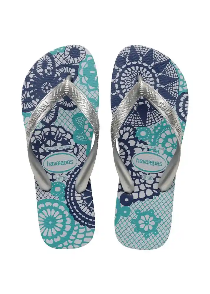 Sandalias Top Spring 37/38-azul Gelo