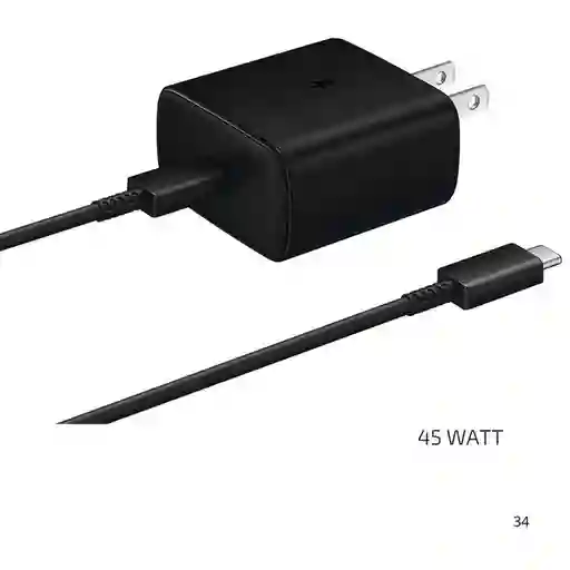 Cargador Samsung Carga Rapida 25 Watt Tipo C a Tipo C Con Cable / Charger