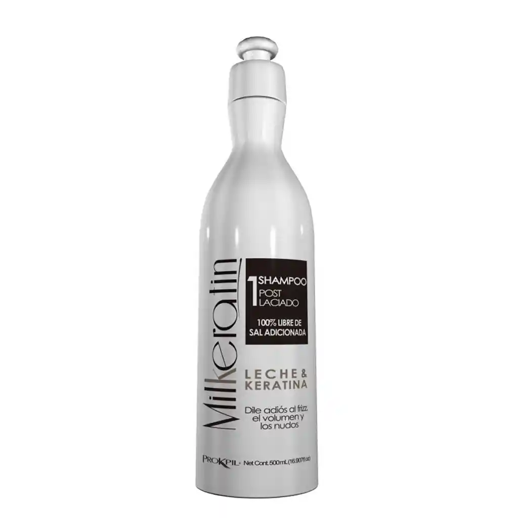Milkeratin Shampoo Post Alisado Leche y Keratina sin Sal