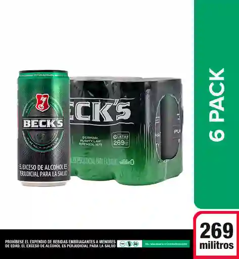   Becks  Pack Cerveza 269 Ml 