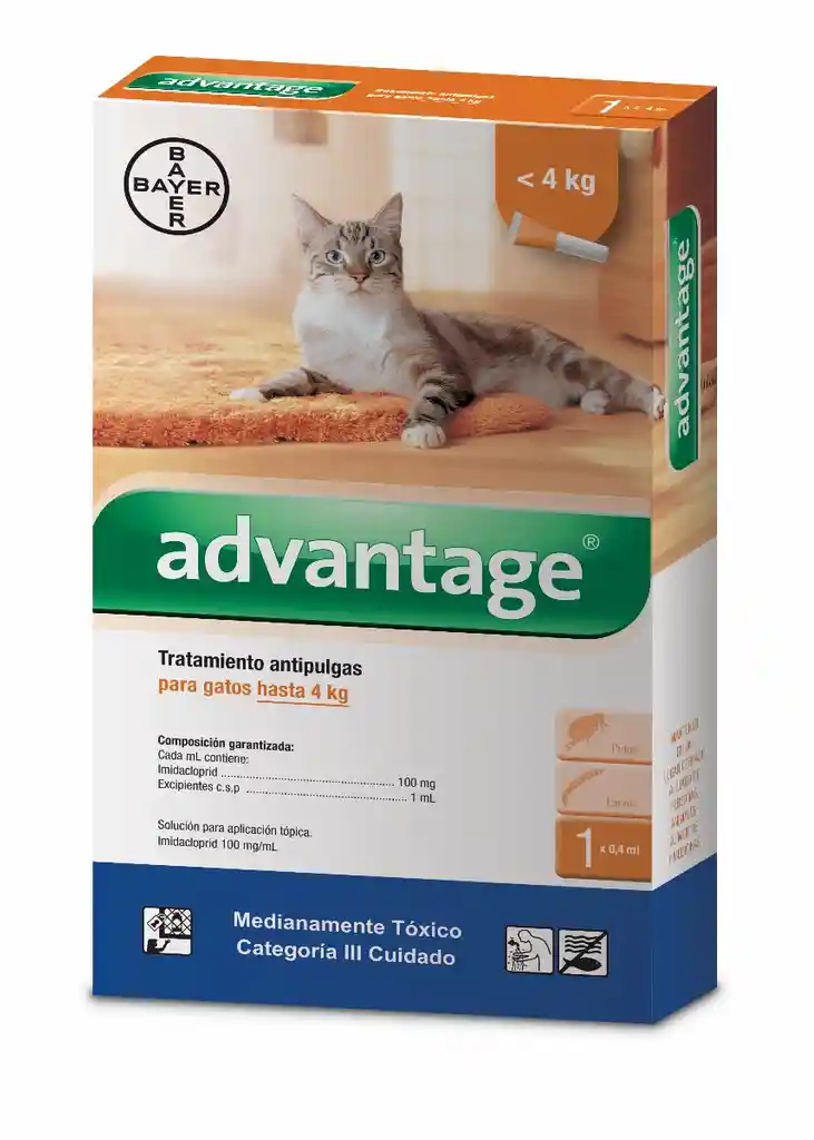 Advantage Gatos Hasta 4 Kg