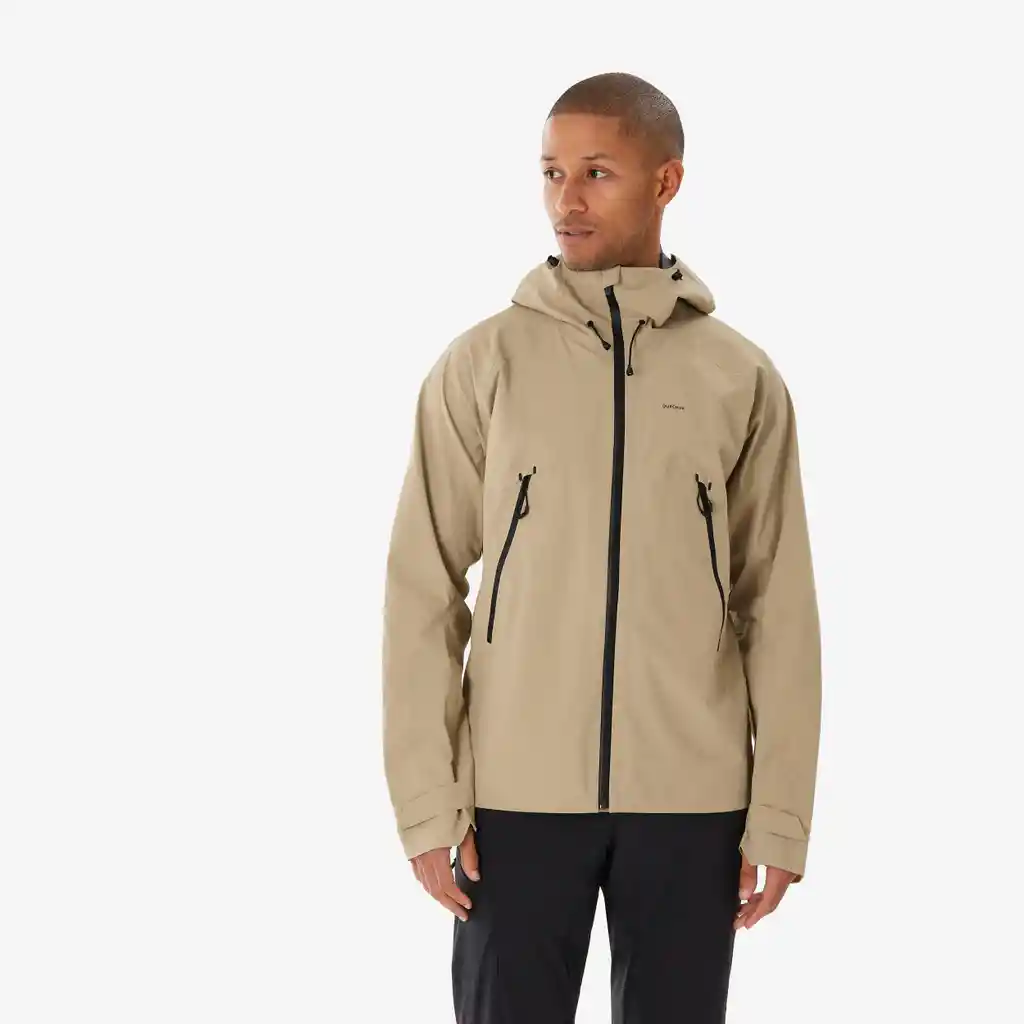 Chaqueta de Senderismo Mh500 Para Hombre Beige