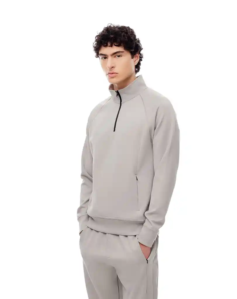 Buzo Con Cuello Alto Manga Ranglan Masculino Pabrochy Gef Talla Xl