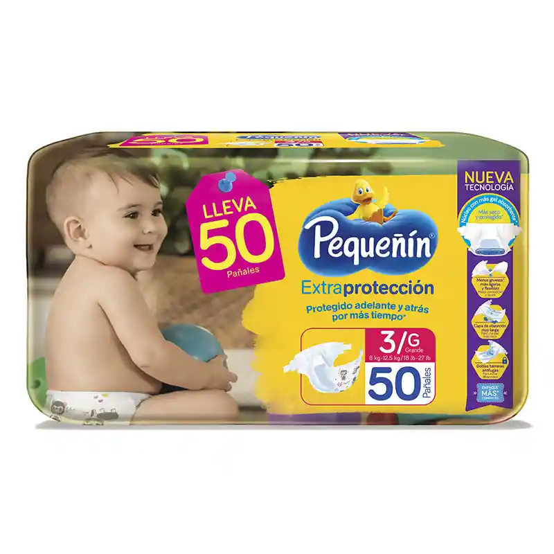 Pequeñín Pañales Extra protección Etapa 3