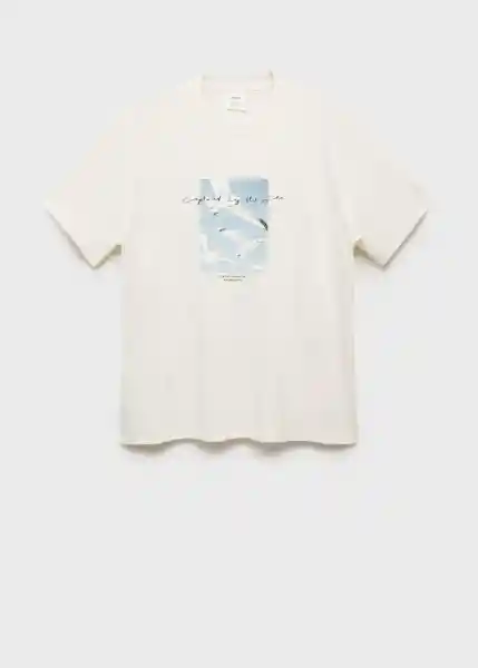 Camiseta Seagull Off White Talla M Hombre Mango