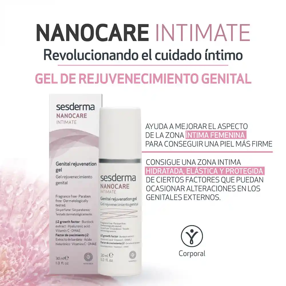 Sesderma Gel Intimate Rejuvenecimiento Genital Nanocare