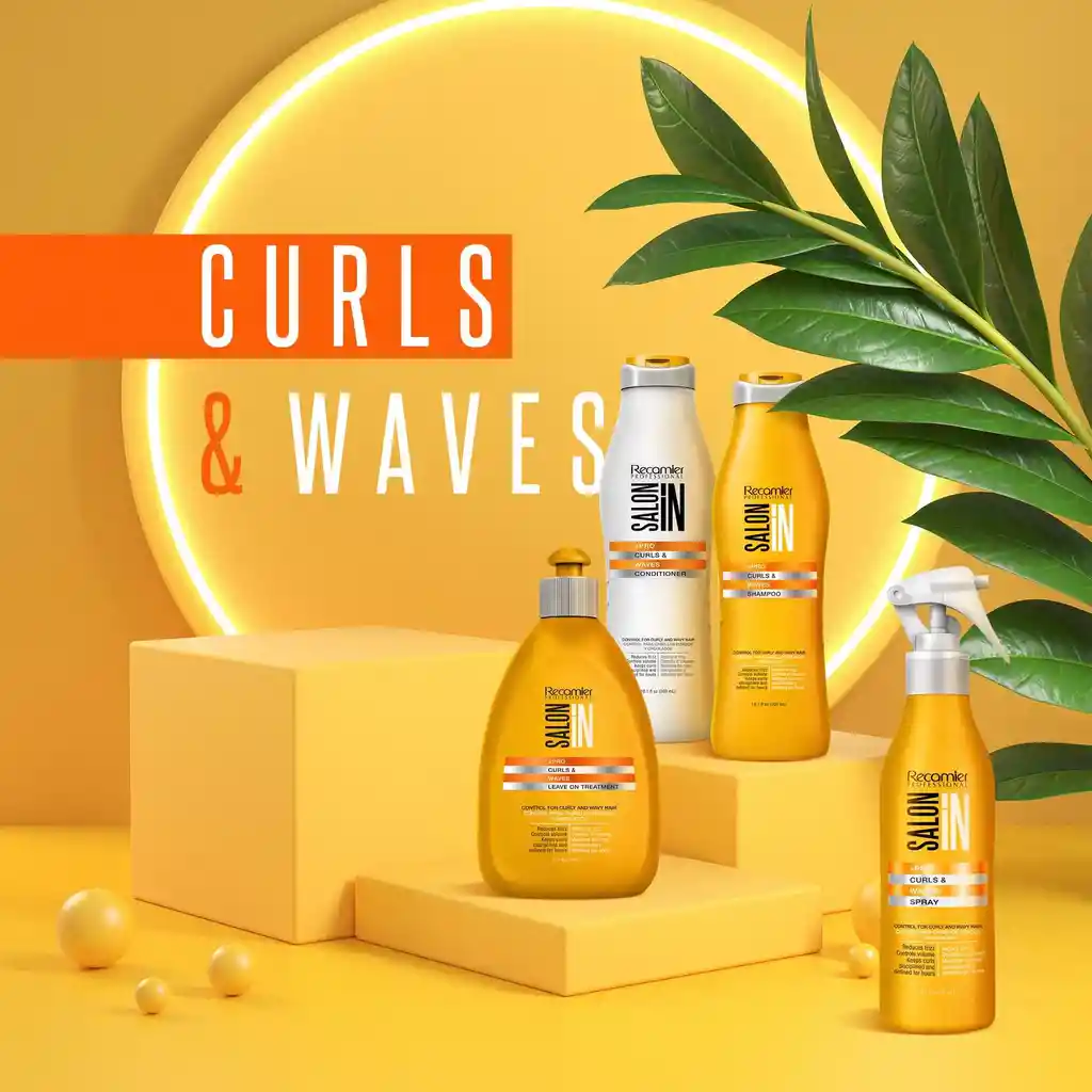 Salón In Shampoo Control Curls Waves Cabellos Rizados sin Sal