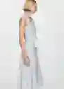 Vestido Zamore Azul Talla 18 Mujer Mango