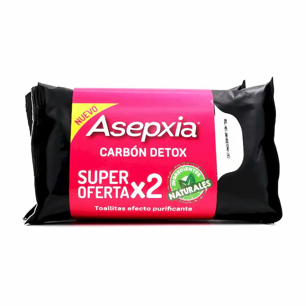 Asepxia Toallitas Carbón