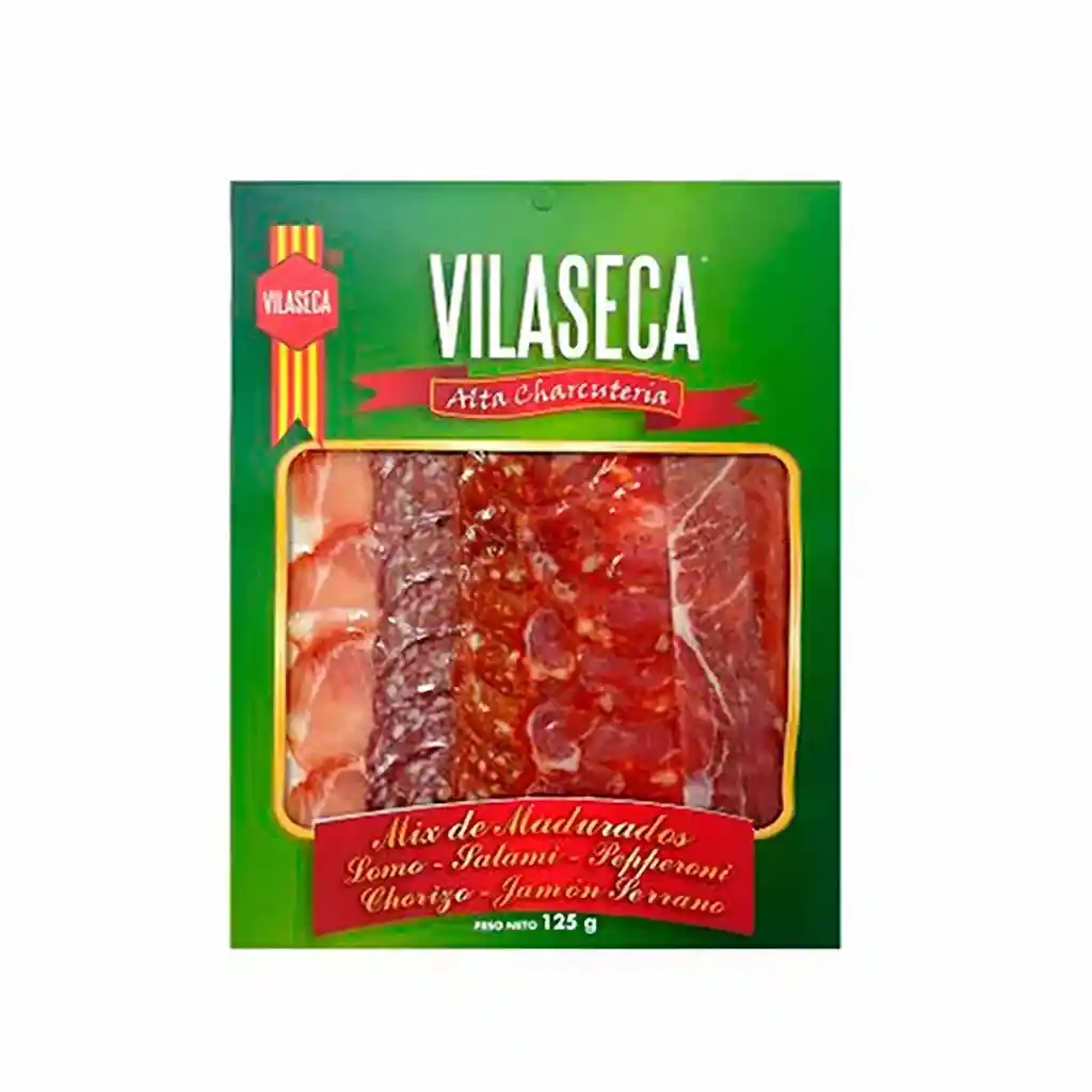 Vilaseca Mix De Madurados Salami Peperoni Jamon Y Chorizo 120 G