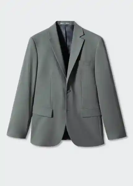 Blazer Americana Breda Verde Talla 46 Hombre Mango