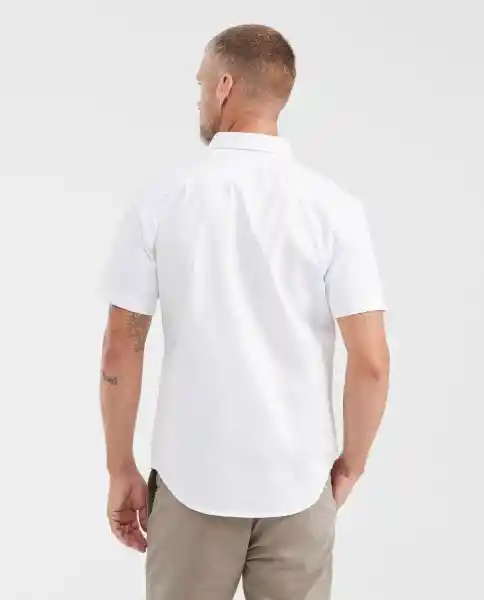 Camisa Paper Touch Manga Corta Blanco 0 Claro Talla M Chevignon