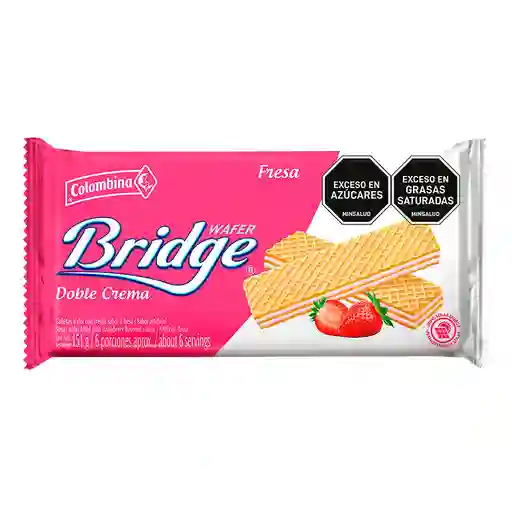 Bridge Galleta Wafer Fresa Doble Crema