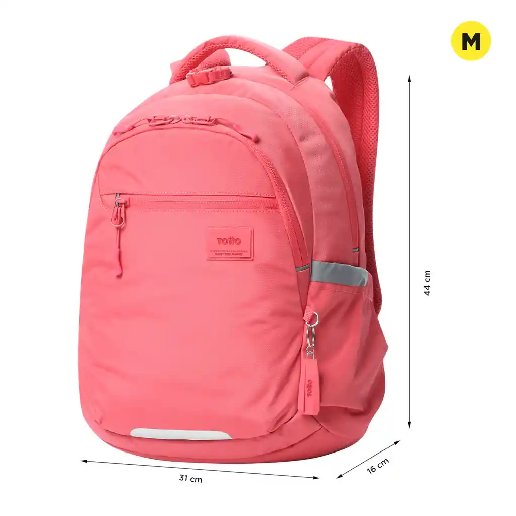 Morral Universitario Porta Pc 14" Misisipi Rojo Mujer