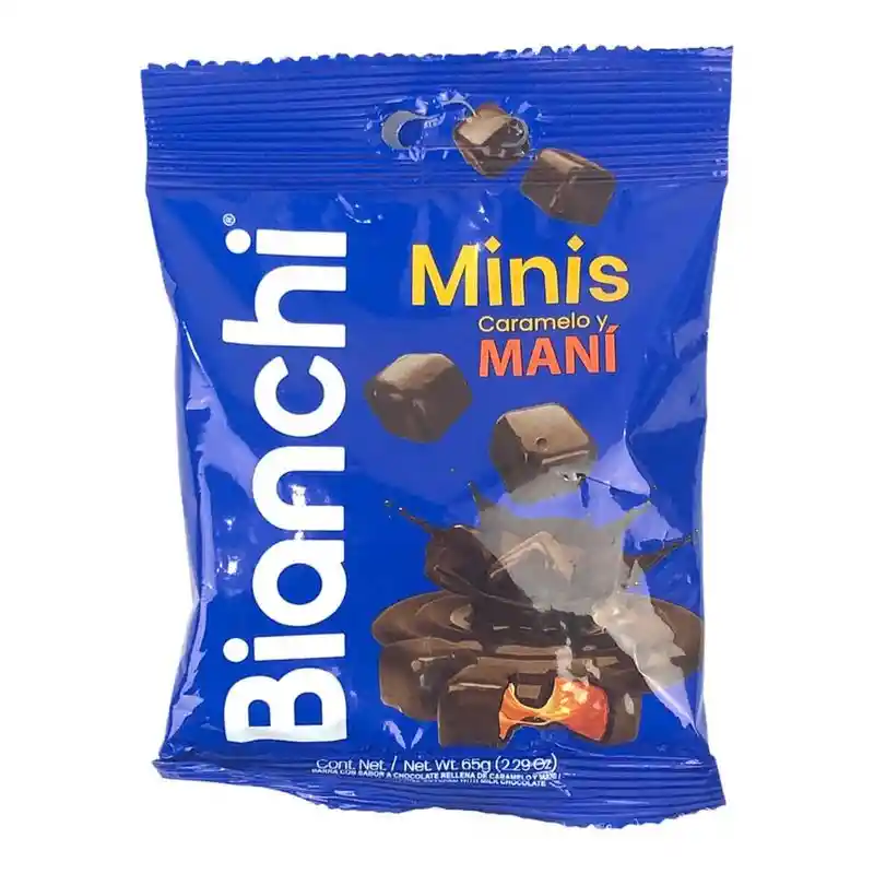 Bianchi Chocolate Minis con Caramelo y Maní