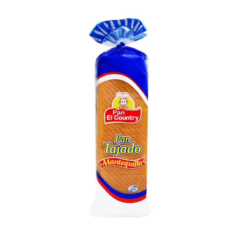 Pan El Country Pan Tajado Mantequilla 520 g