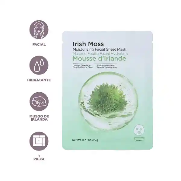 Mascarilla Facial Hidratante de Musgo Irlandes Miniso