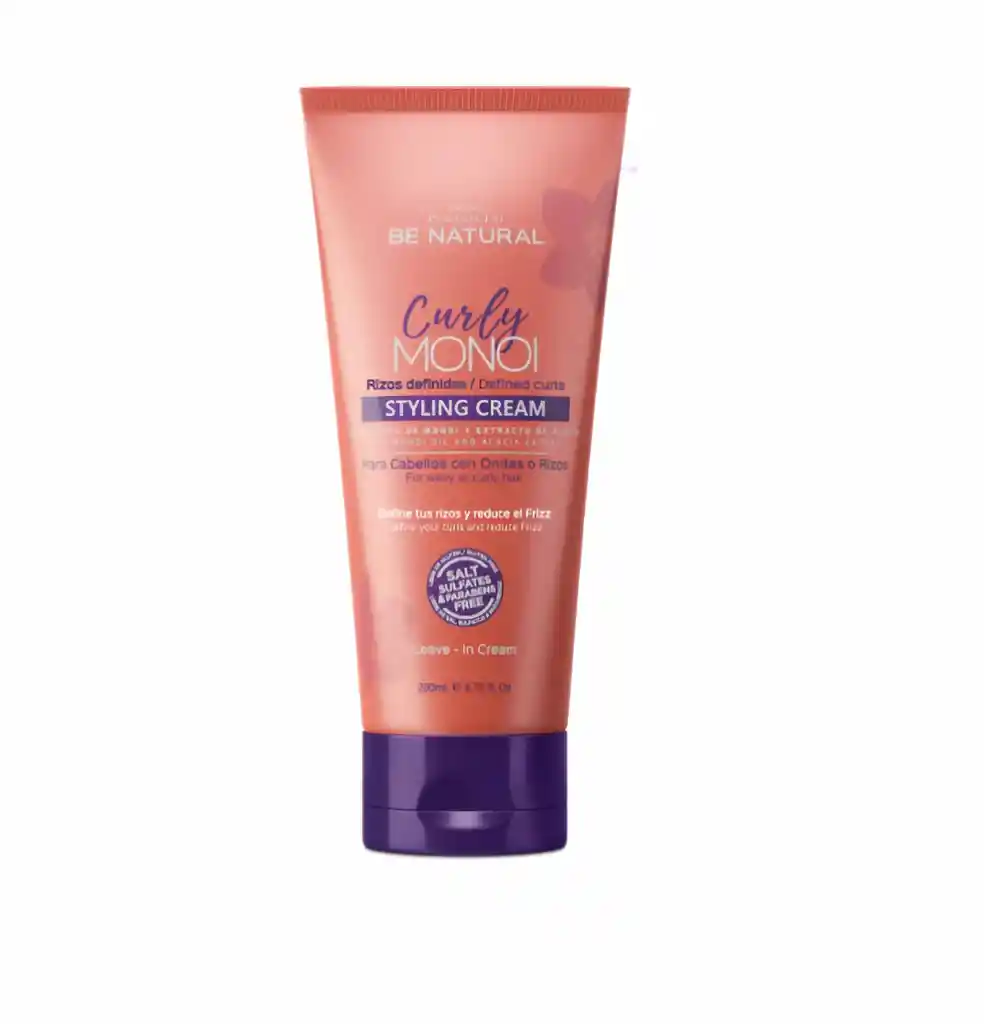 Be Natural Styling Cream Curly Monoi X200 Ml -