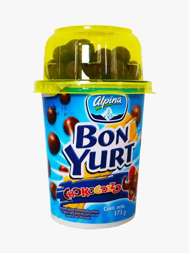Alpina Bon Yurt Chokogozzo Alimento Lácteo con Cereal de Cobertura de Chocolate 