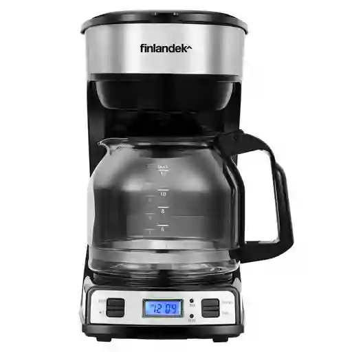 Cafetera Finlandek 12 Tazas Negro Ficm389