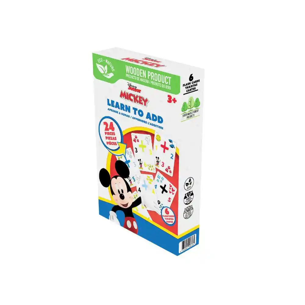 Tarjetas Didácticas Sumas Mickey Ronda