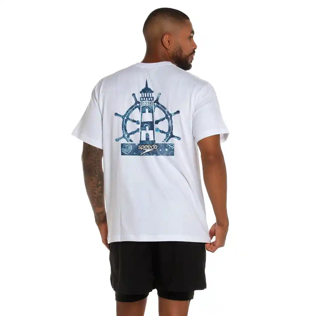 Camiseta Manga Corta Serenity Hombre Blanco-s