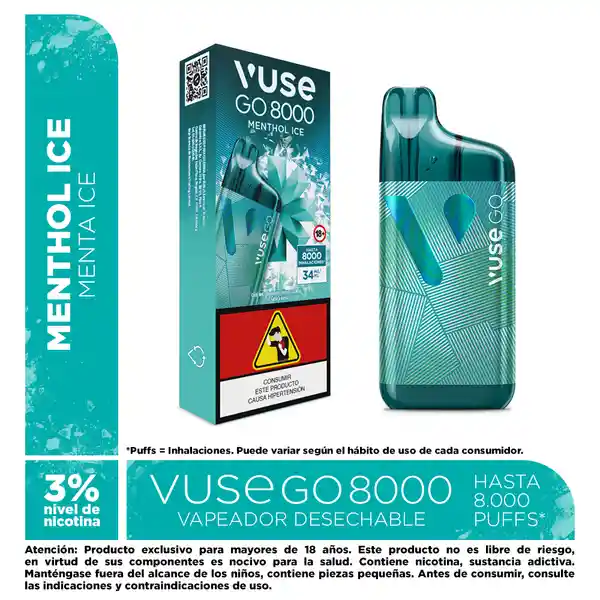 Vuse Go 8000puff Menthol Ice
