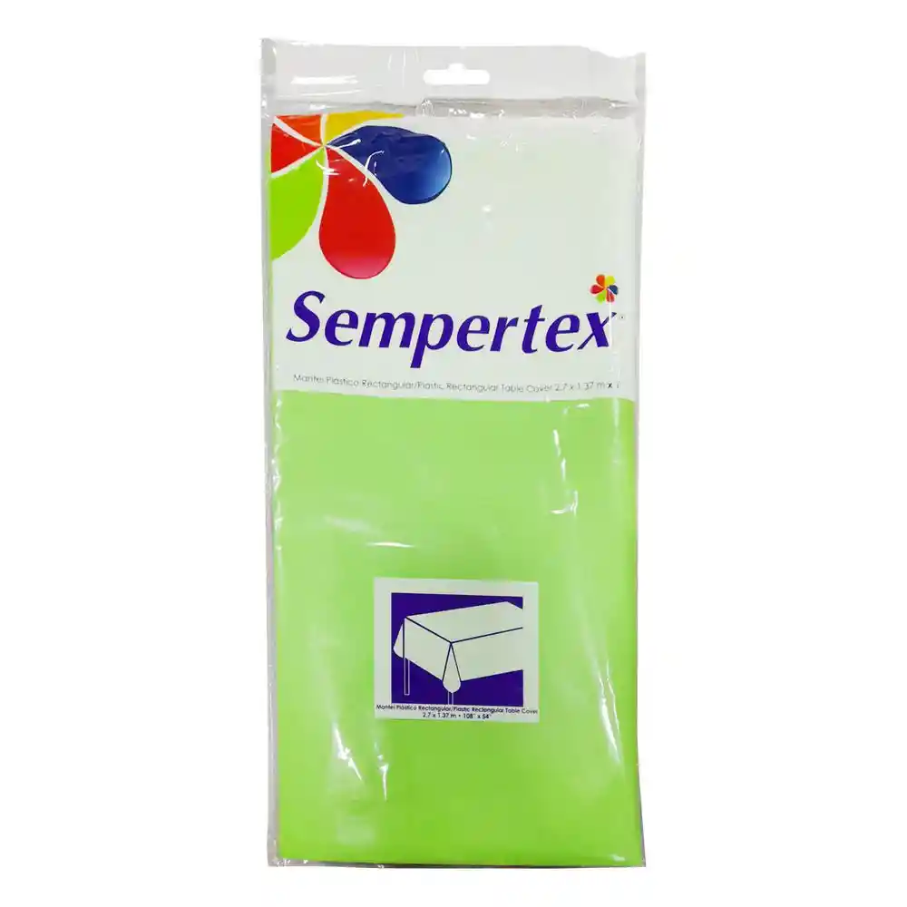 Mantel Plastico Rectangular X 1. Sempertex 7703340401423