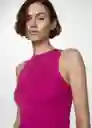 Top Hernan Fucsia Talla S Mujer Mango