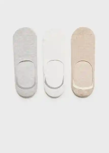 Pack Calcetines Pinkca Crudo Talla 45 Hombre Mango