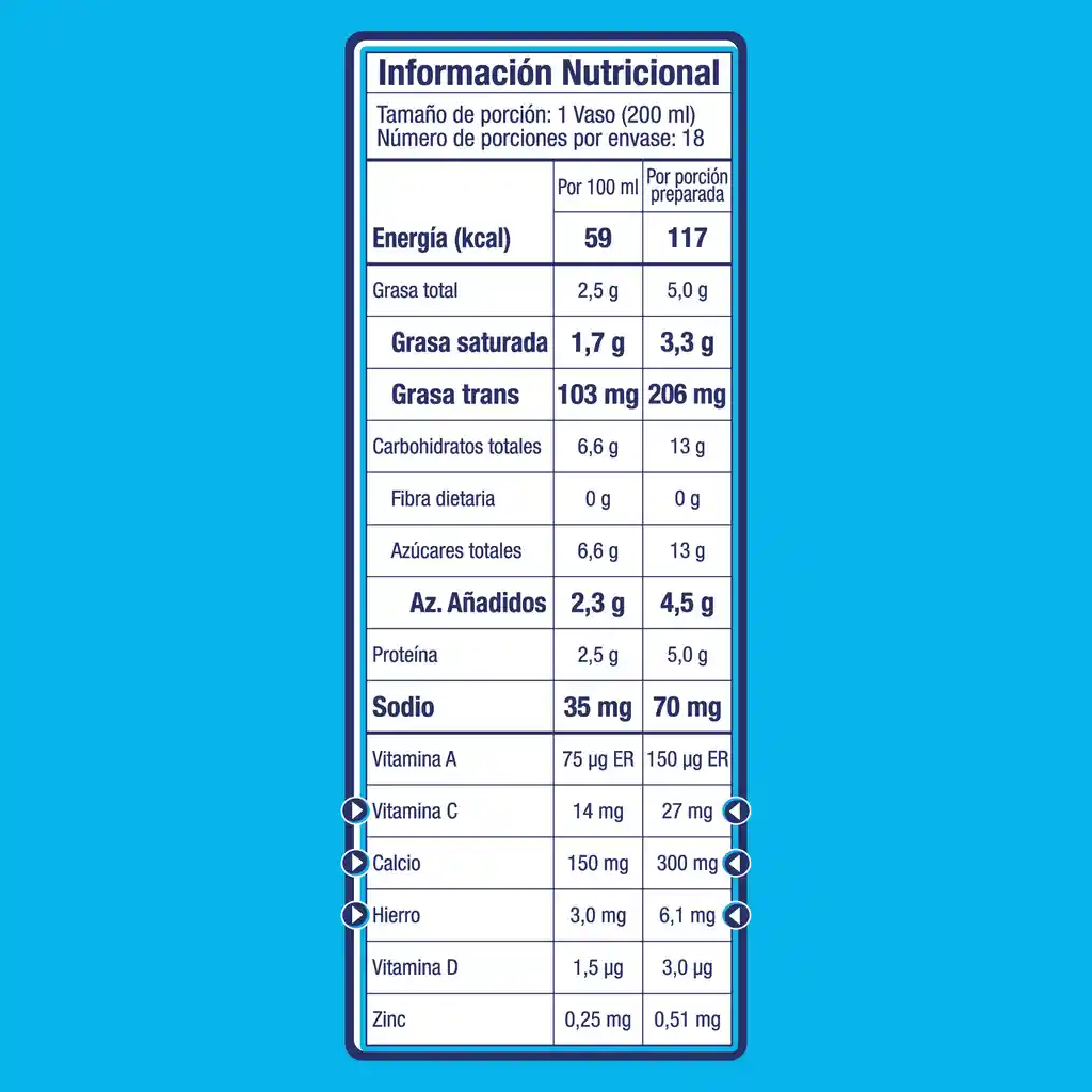 Leche en polvo EL RODEO azucarada x 450g gratis 75g