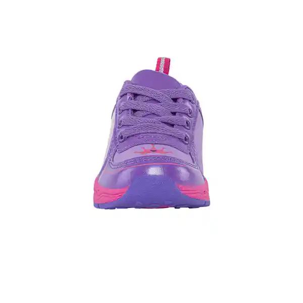 Los Gomosos Tenis Con Luces Orelli Niña Morado Talla 22