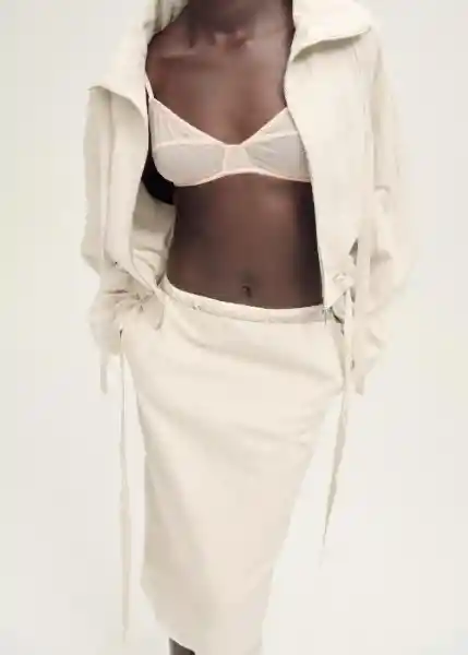 Falda Irise Piedra Talla 34 Mujer Mango