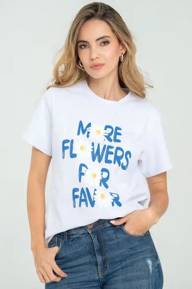 Camiseta Flores